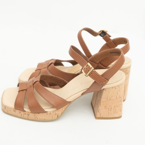 Paul Green Tina Sandal Cognac Brown Size 9.5 - Picture 8 of 12